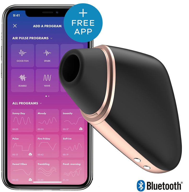 Satisfyer Love Triangle klitorisvibrator med appstyring svart