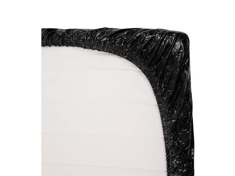 Fetisch Collection – Lakk Stretch Laken Svart 220 x 220 cm – For oljeleker og glidende nytelse