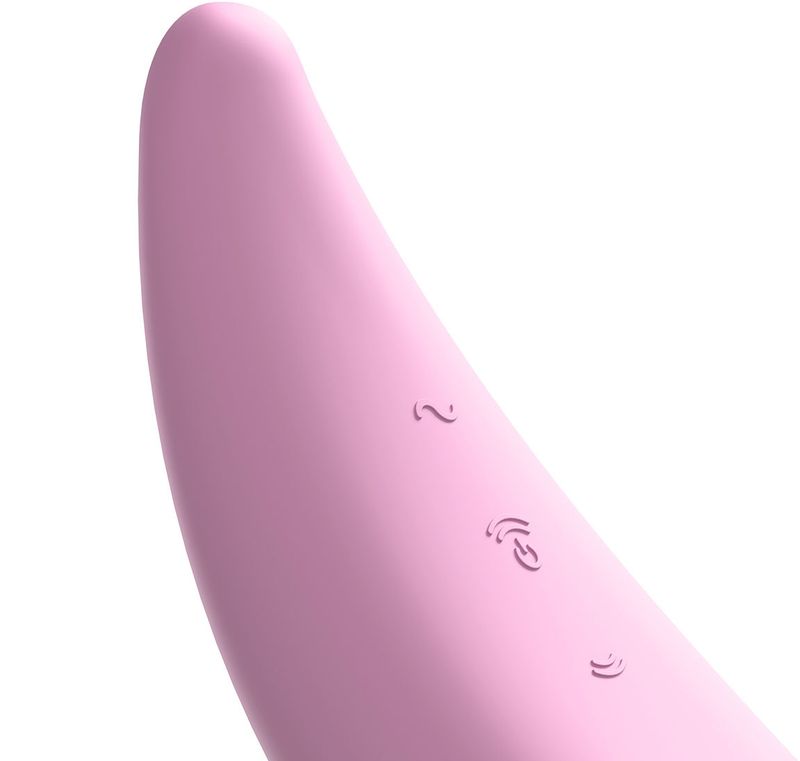 Satisfyer Curvy 3+ klitorisstimulator med appstyring rosa