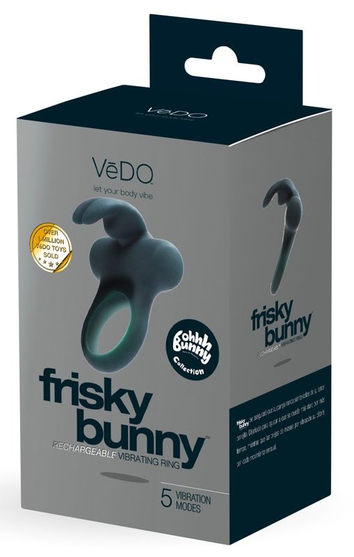 VeDO Frisky Bunny penisring med vibrasjon for par
