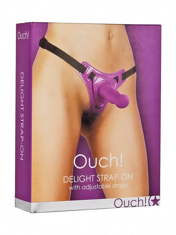 Ouch Delight Strap-On med justerbar Silikondildo 