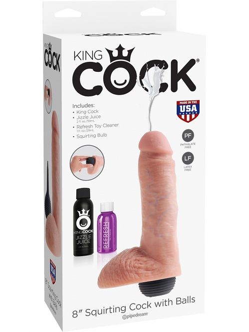 Hovedbilde King Cock Squirting Cock dildo med sprutefunksjon ...