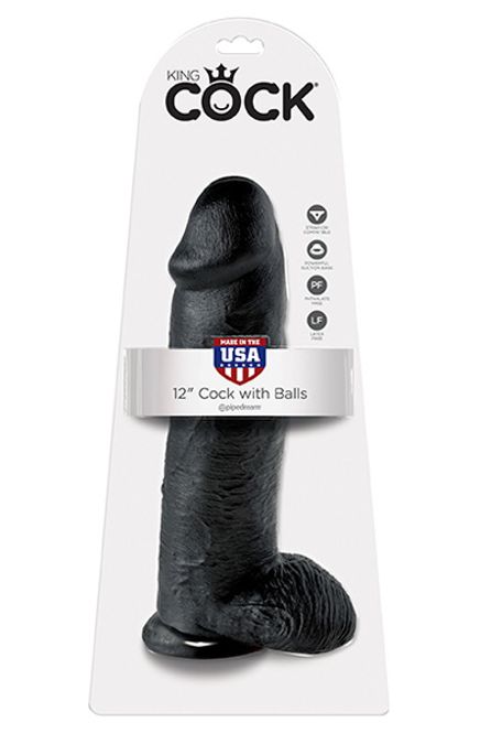 Hovedbilde King Cock Realistisk Dildo med baller 30 cm
