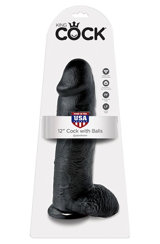 King Cock Realistisk Dildo med baller 30 cm